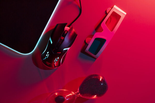 view-illuminated-neon-gaming-desk-setup-with-3d-glasses-scaled.jpg شاشة الألعاب ASUS TUF VG27AQ